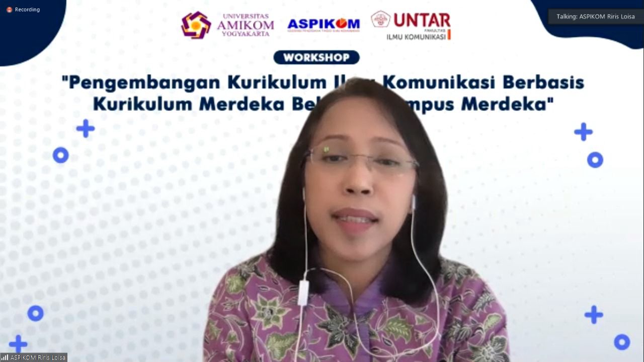 Produktif Di Masa Pandemi, Prodi Komunikasi Adakan Workshop Pengembangan Kurikulum Merdeka Belajar Berbasis Kampus Merdeka Secara Online