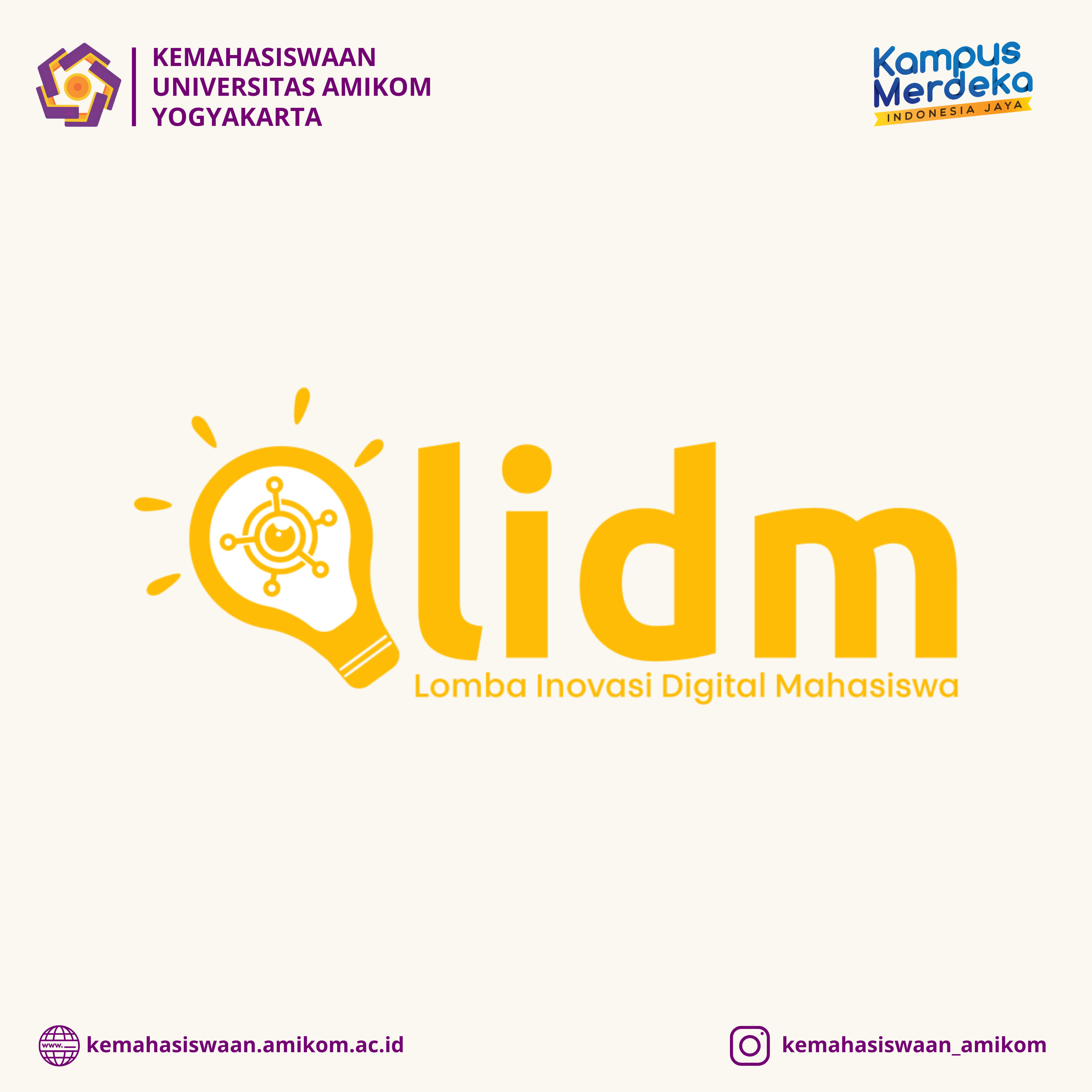 Pendaftaran Lomba Inovasi Digital Mahasiswa (LIDM)