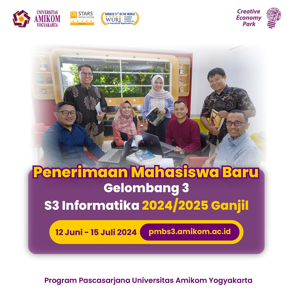 PMB S3 Informatika Gelombang 3 Program Pascasarjana Universitas Amikom Yogyakarta