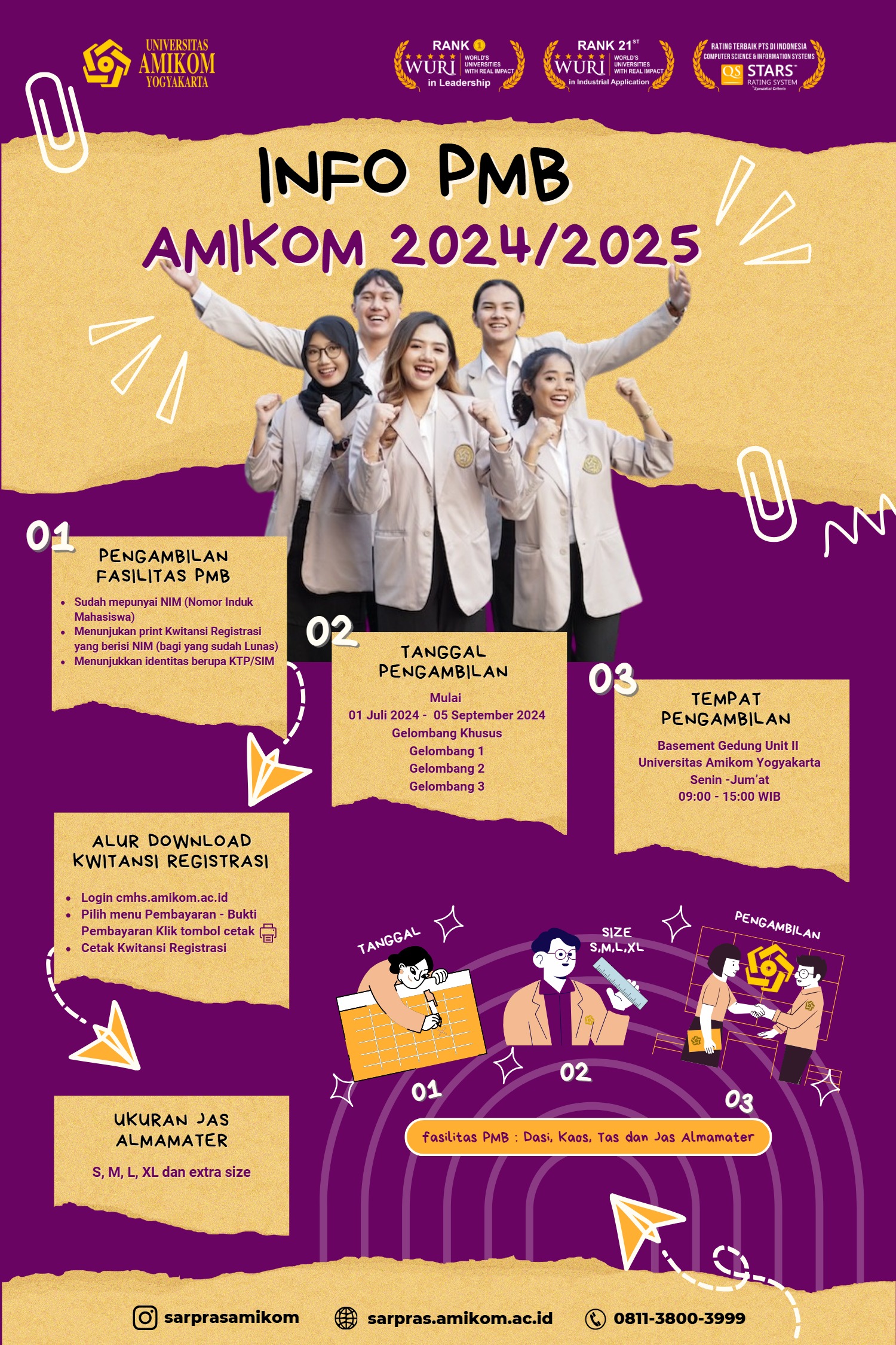 Info Pengambilan Fasilitas PMB Mahasiswa TA. 24-25