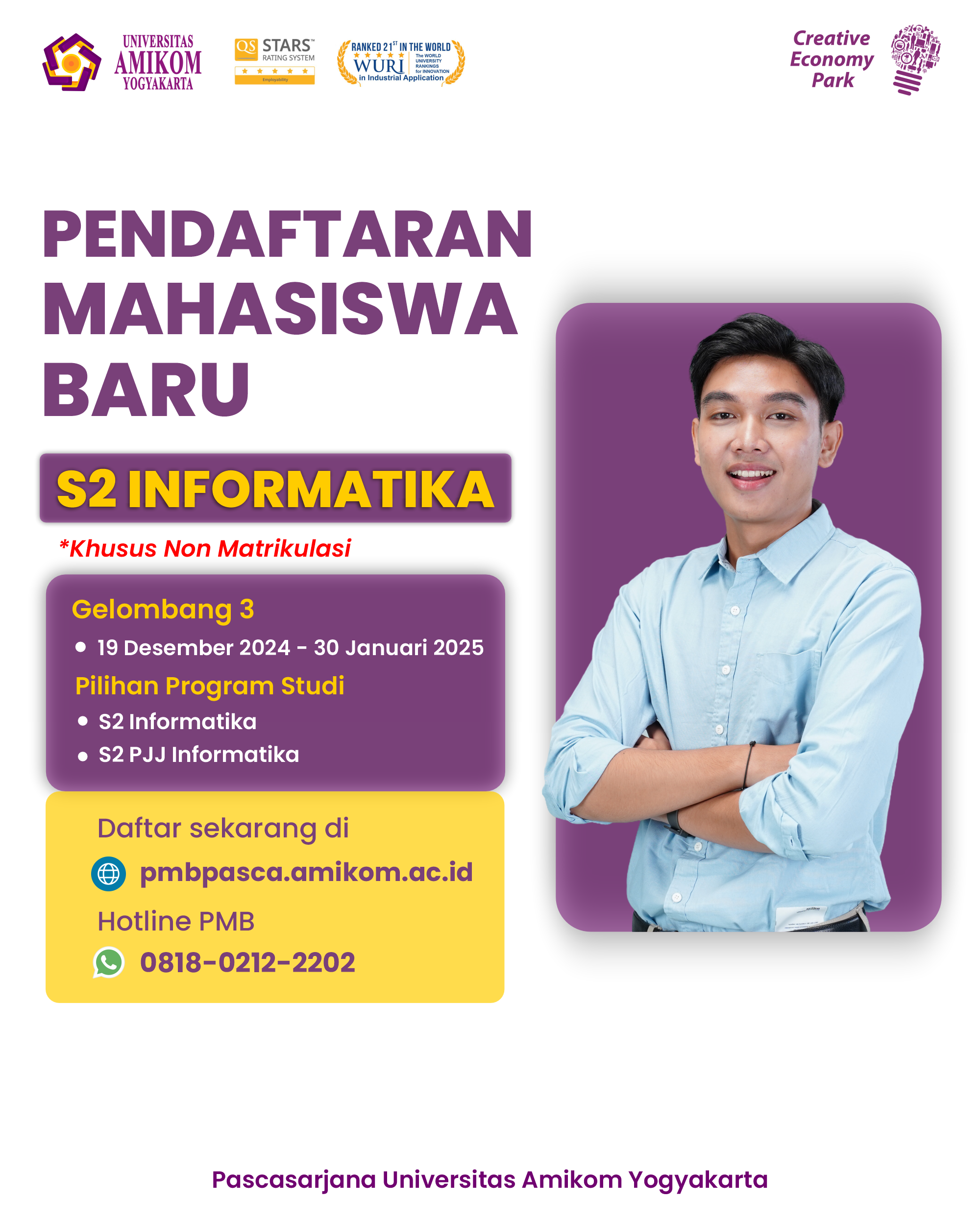 PMB Magister Gelombang 3 Tahun Akademik 2024/2025 Semester Genap [KHUSUS NON MATRIKULASI]