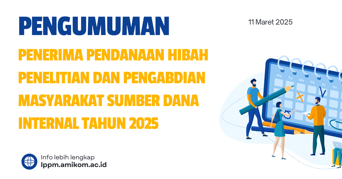Pengumuman Penerima Pendanaan Hibah Internal Tahun 2025