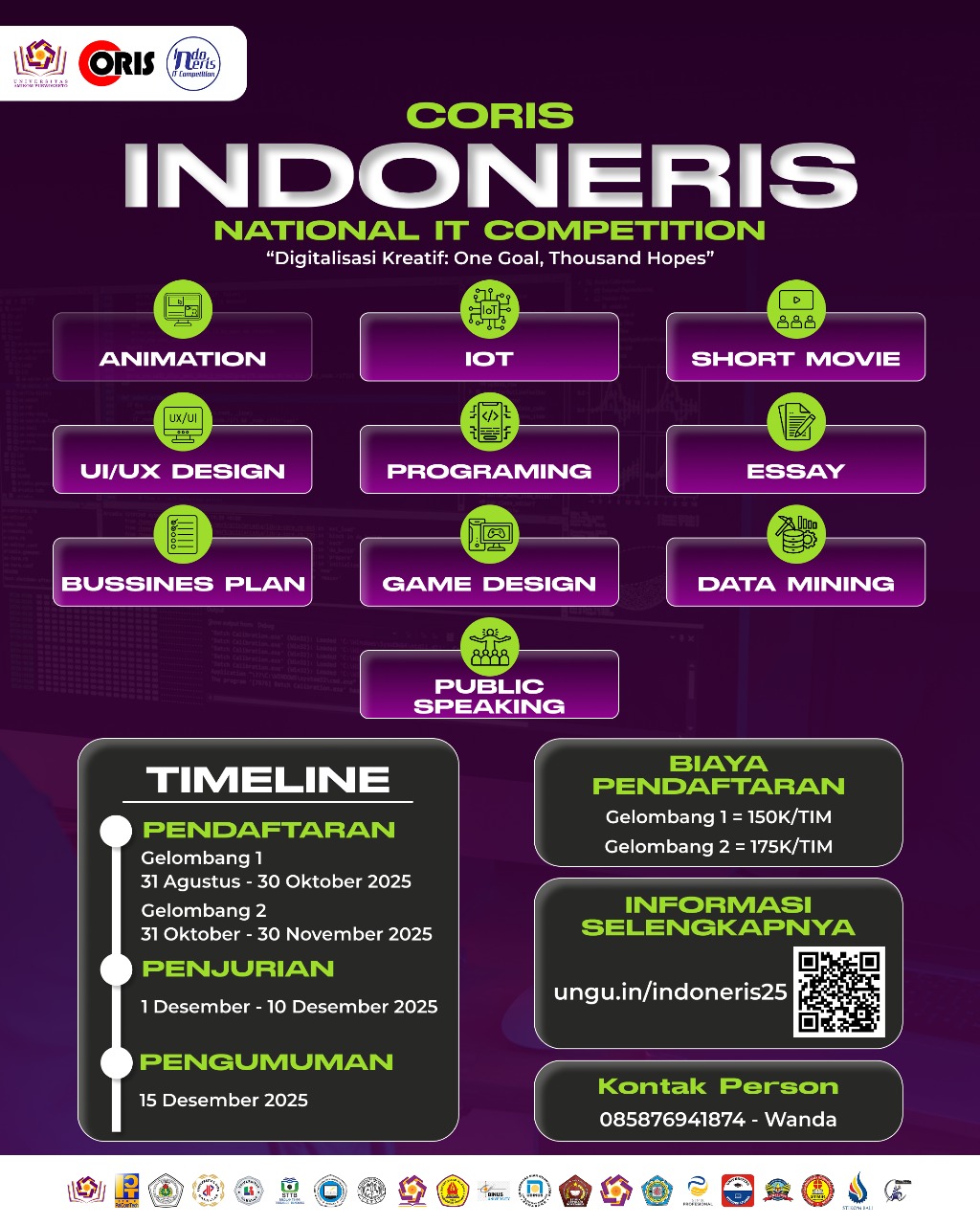 Ikuti INDONERIS 2025 – National IT Competition