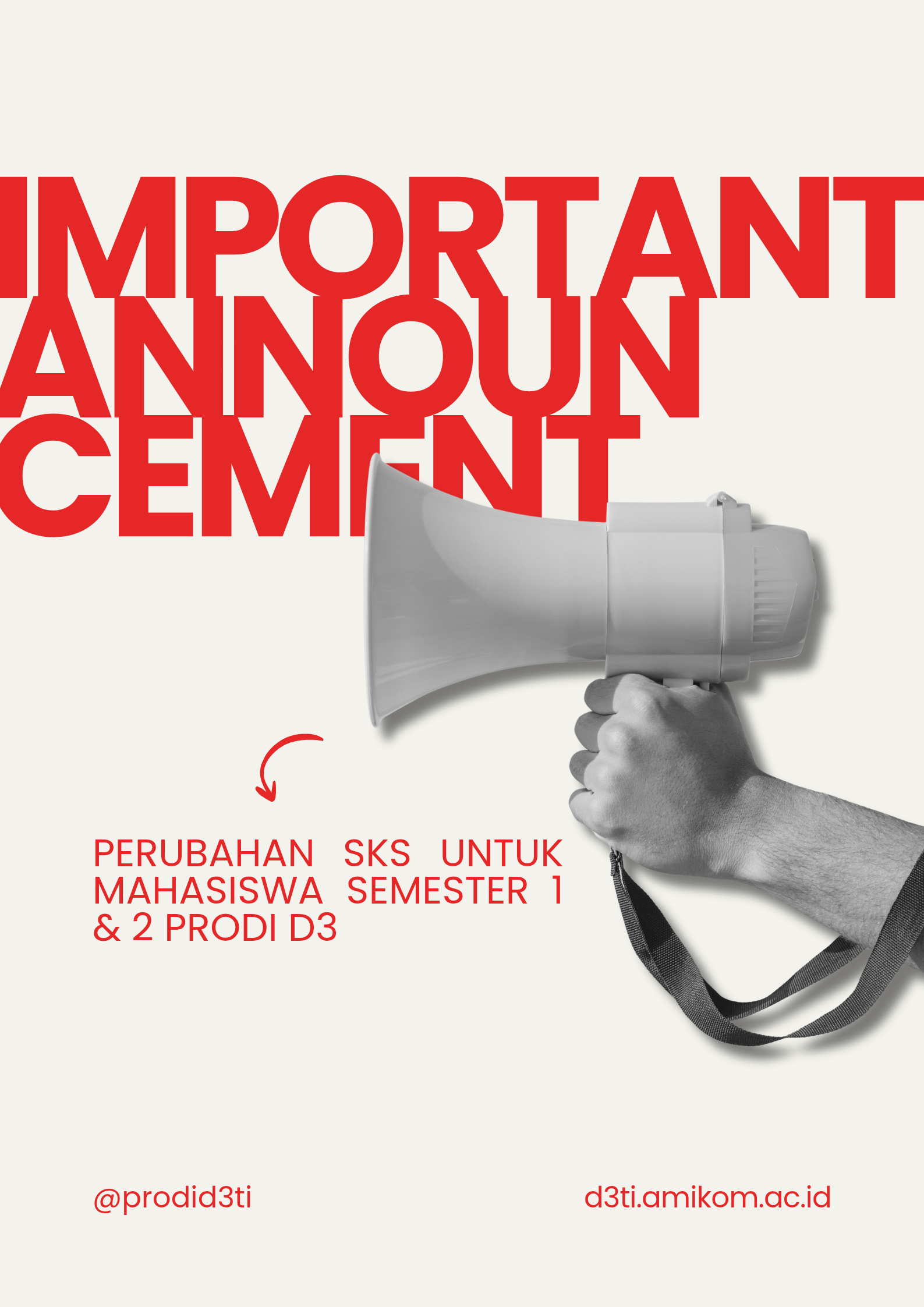 Perubahan SKS untuk Mahasiswa Semester 1 & 2 (Tahun Pertama)