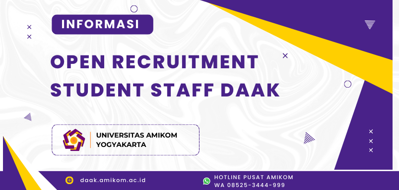 Recruitment Student Staff DAAK Bagian Pengajaran Kelas Reguler & Pascasarjana - April 2026