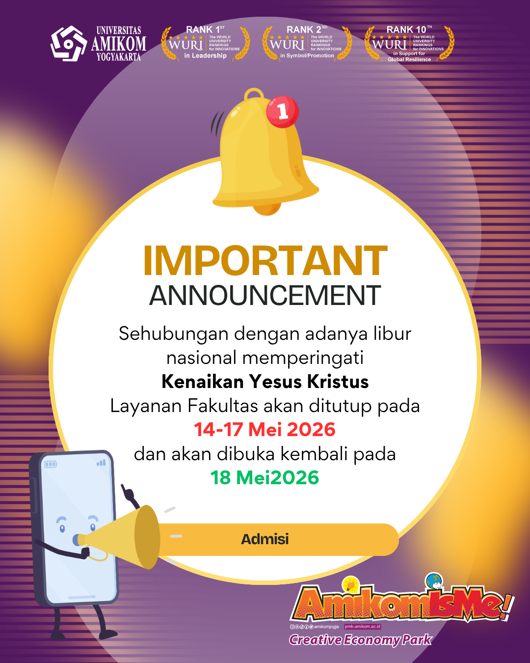 Informasi Tutup Layanan