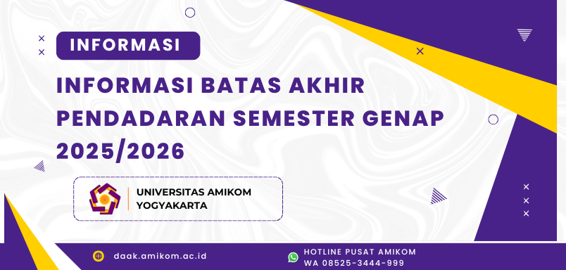 INFORMASI BATAS AKHIR PENDADARAN SEMESTER GENAP 2025/2026