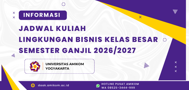 INFORMASI JADWAL KULIAH LINGKUNGAN BISNIS KELAS BESAR SEMESTER GANJIL 2026/2027