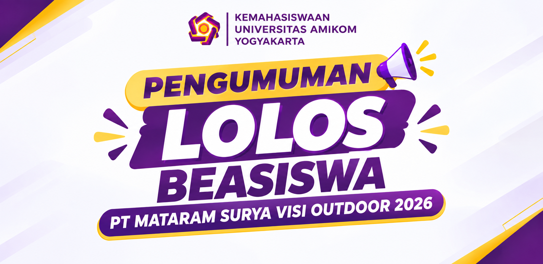 Pengumuman Lolos Beasiswa MSV Outdoor 2026